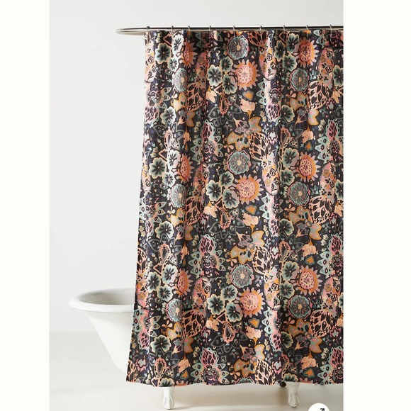 Anthropologie Bath Romy Shower Curtain Poshmark